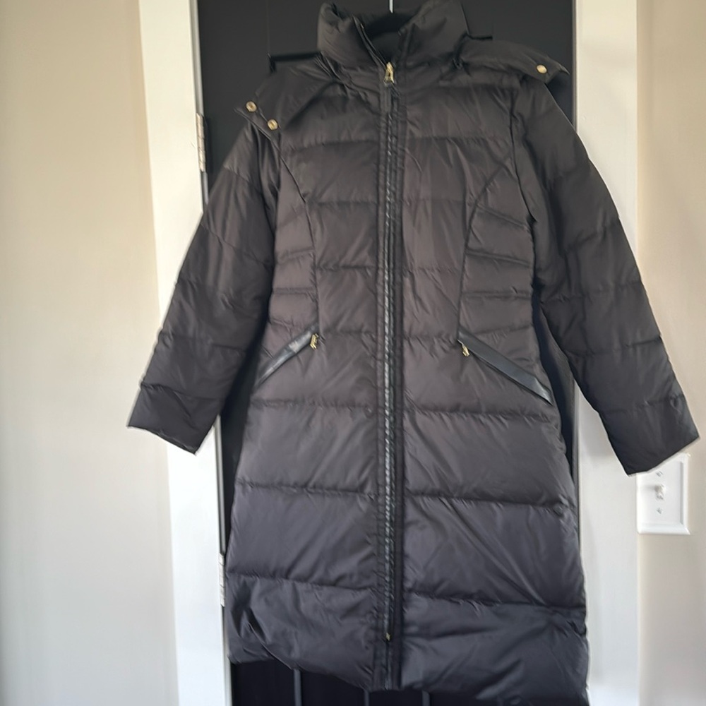 Cole Haan long black puffer